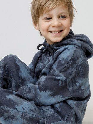 Худи для мальчика, артикул: КР 302788, цвет: синий