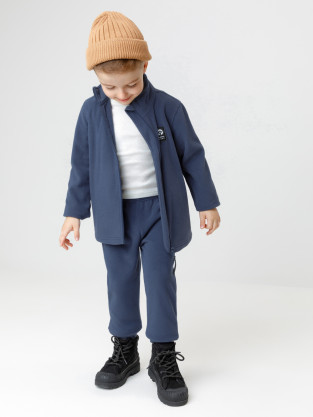 Брюки для мальчика, артикул: ФЛ 40006-1/13 ГР, цвет: синий
