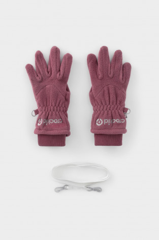 Перчатки для девочки, артикул: ФЛ 10001/25/50 ГР, цвет: фиолетовый