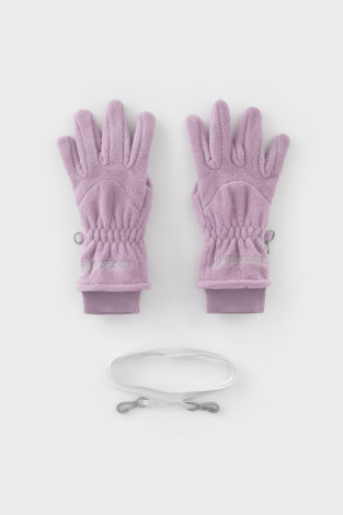 Перчатки для девочки, артикул: ФЛ 10001/25/51 ГР, цвет: фиолетовый