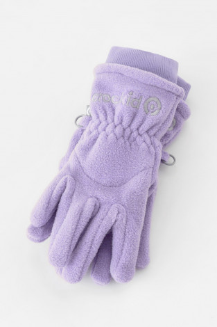 Перчатки для девочки, артикул: ФЛ 10001/25/56 ГР, цвет: фиолетовый - 2 фото