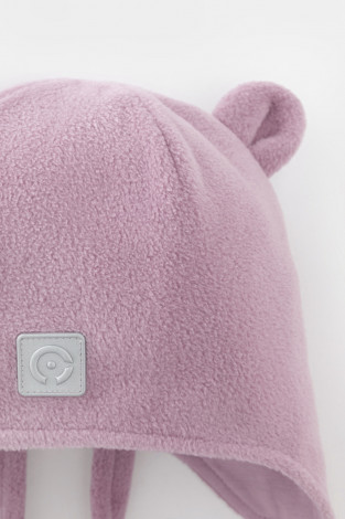 Шапка для девочки, артикул: ФЛ 80012/25/1 ГР, цвет: розовый - 2 фото