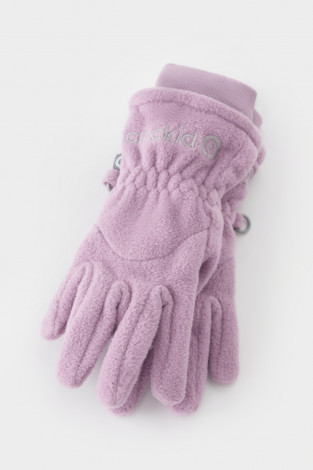 Перчатки для девочки, артикул: ФЛ 10001/25/51 ГР, цвет: фиолетовый - 2 фото